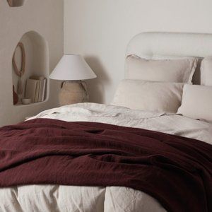 Parachute sham set (two) NWT percale in blush, king size